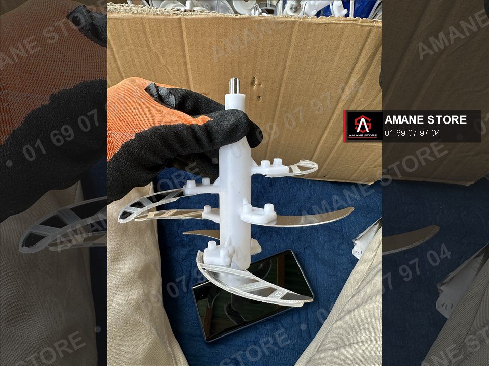 Lame Fufu Mix à 6 lames sur axe blanc