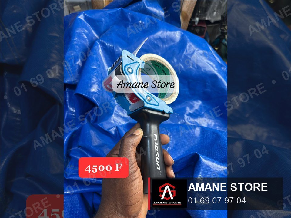 Dévidoir de ruban adhésif PROSUN bleu à poignée noire ergonomique